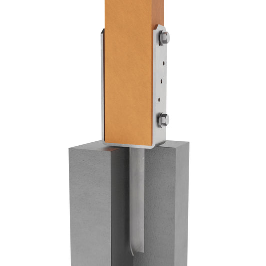 U shaped post support with T pin