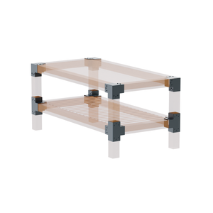 DIY two-tier table frame kit - detail view 10