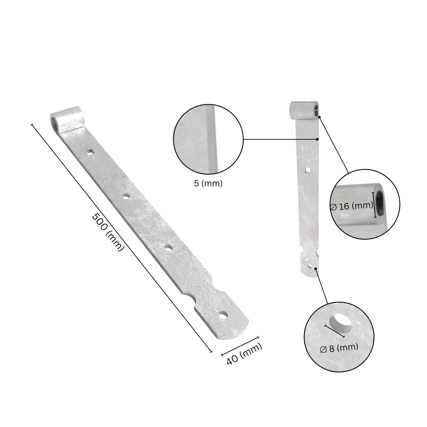 Gate band hinge