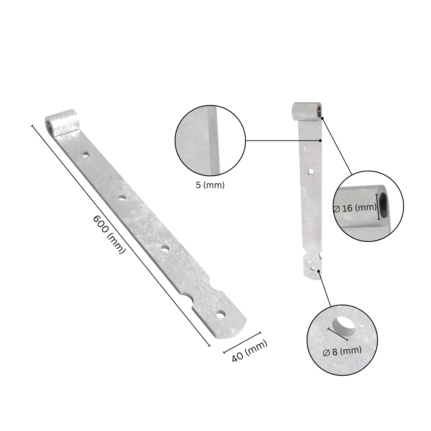 Gate band hinge