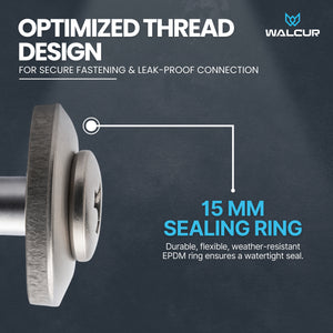 Spengler screw with sealing EPDM washer