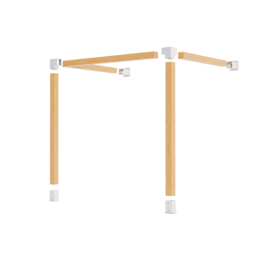 DIY wall-mounted pergola frame kit - detail view 13