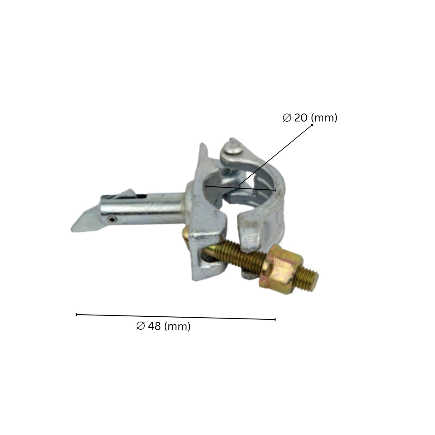 Scaffolding coupler tube clamp with Bolt