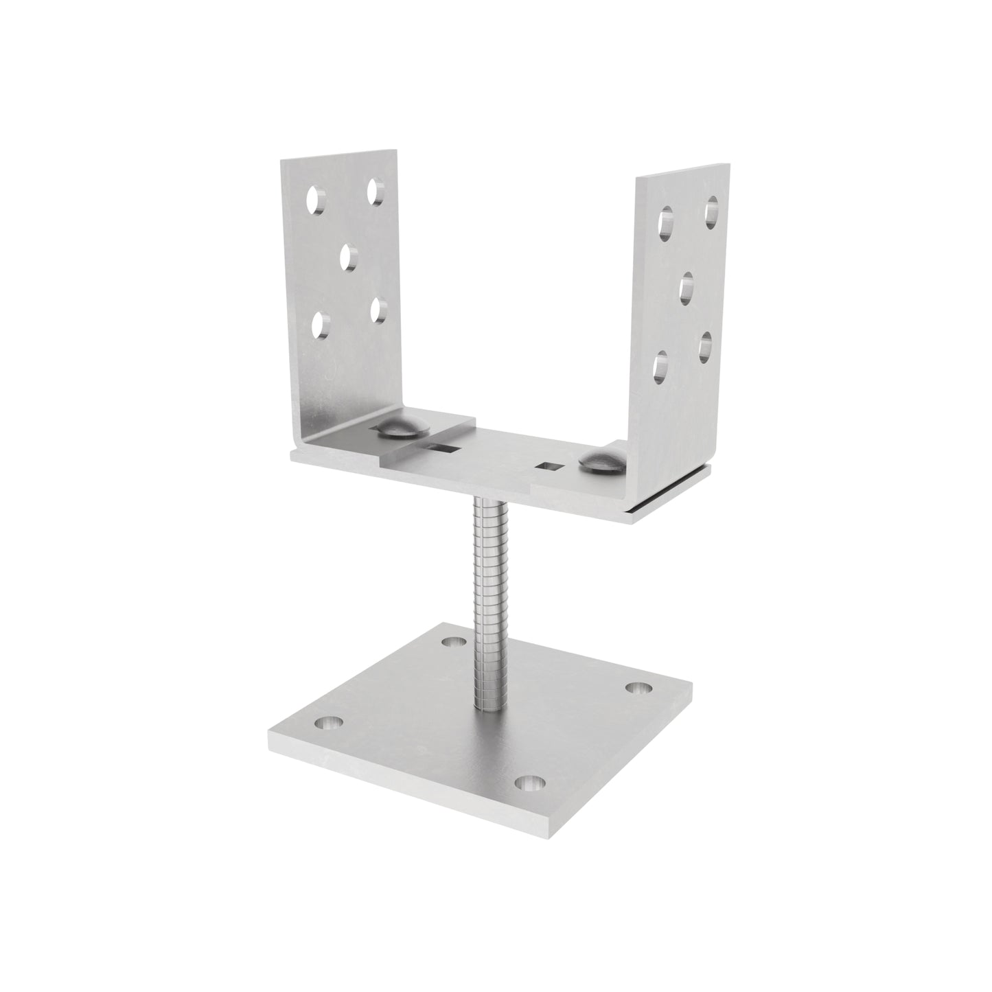 Adjustable Width U Post Support with Plate