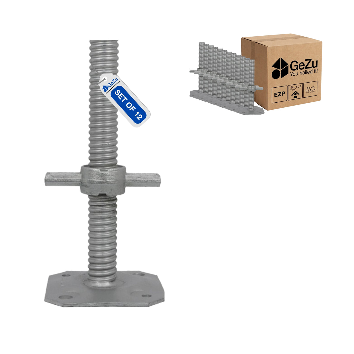 Screw jack - 300 x 38 mm - Gezu Impex