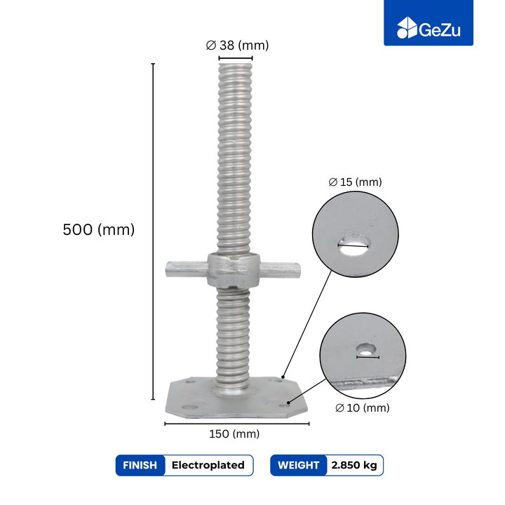 Adjustable Scaffold Base Screw Jack
