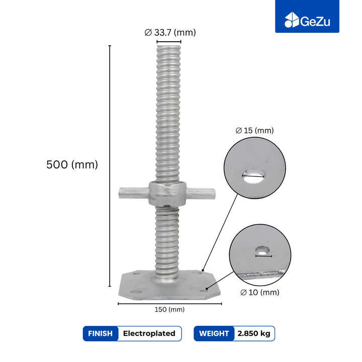 Adjustable Scaffold Base Screw Jack