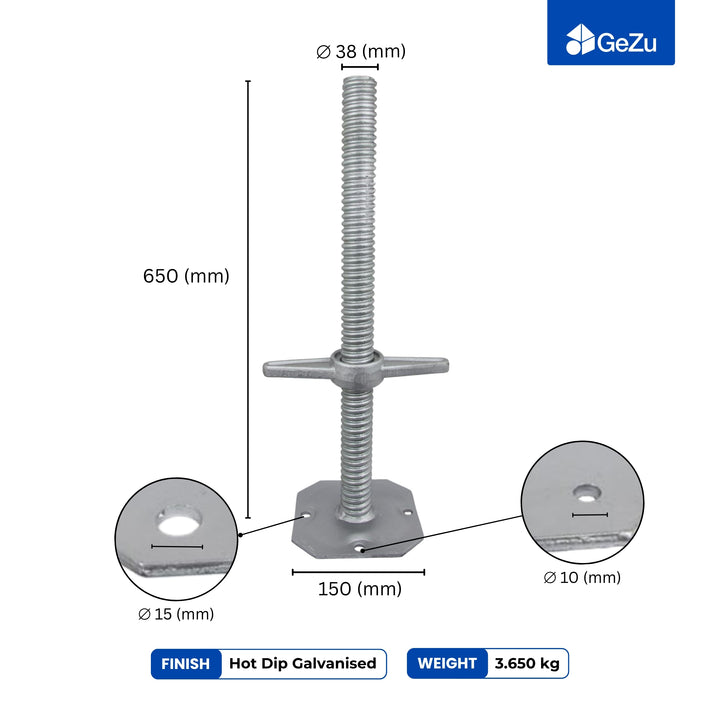 Adjustable Scaffold Base Screw Jack