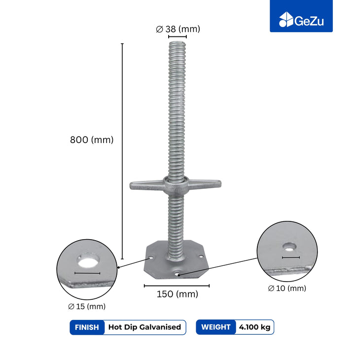 Adjustable Scaffold Base Screw Jack