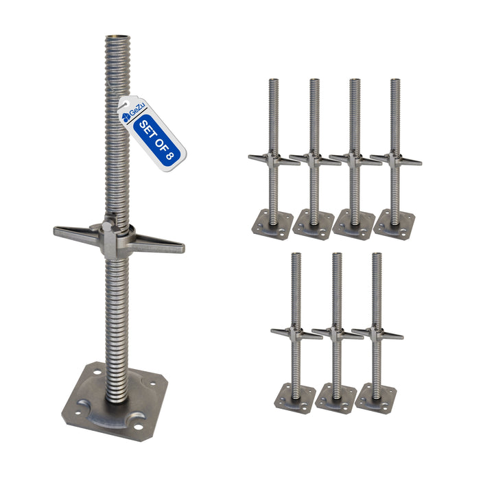 Adjustable Scaffold Base Screw Jack With Wing Bolt Bundle