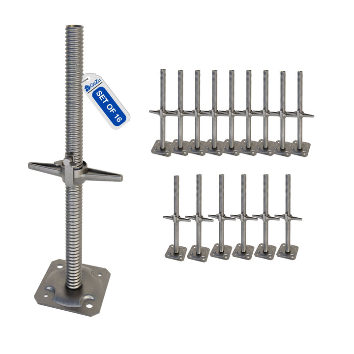 Adjustable Scaffold Base Screw Jack With Wing Bolt Bundle