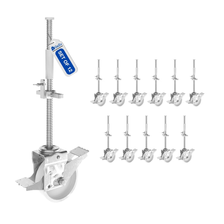 Adjustable Scaffolding Caster Wheel With Brake Bundle