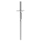 Adjustable T post support for concrete with lock and long nut
