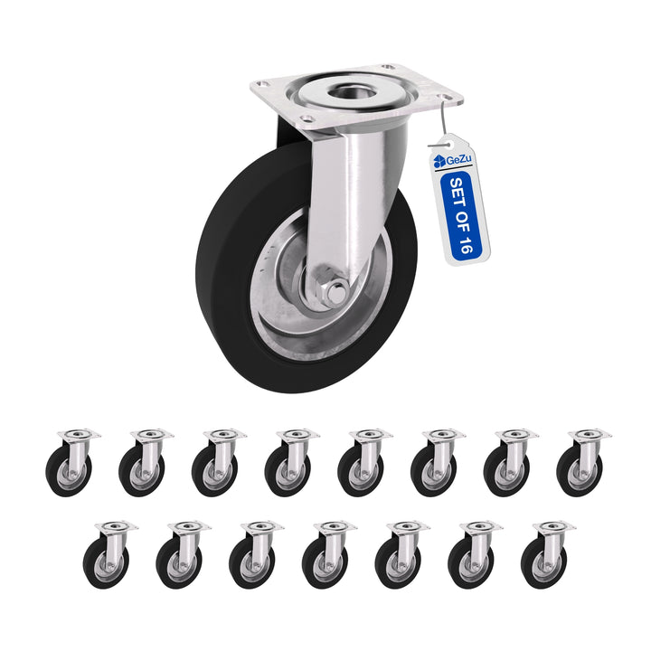 Solid Rubber Castor Wheels Bundle