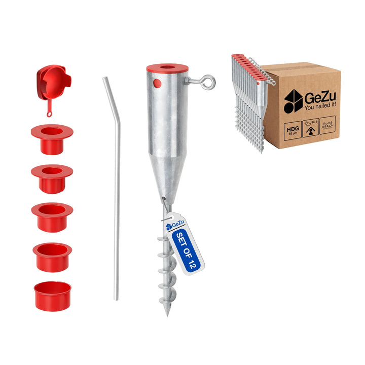 Parasol ground spike - 12-pack - Gezu Impex