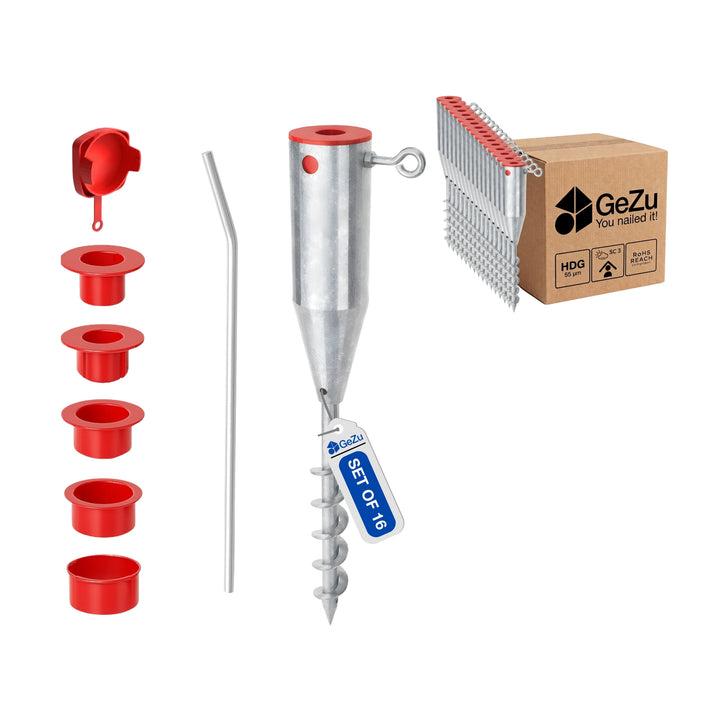 Parasol ground spike - 16-pack - Gezu Impex
