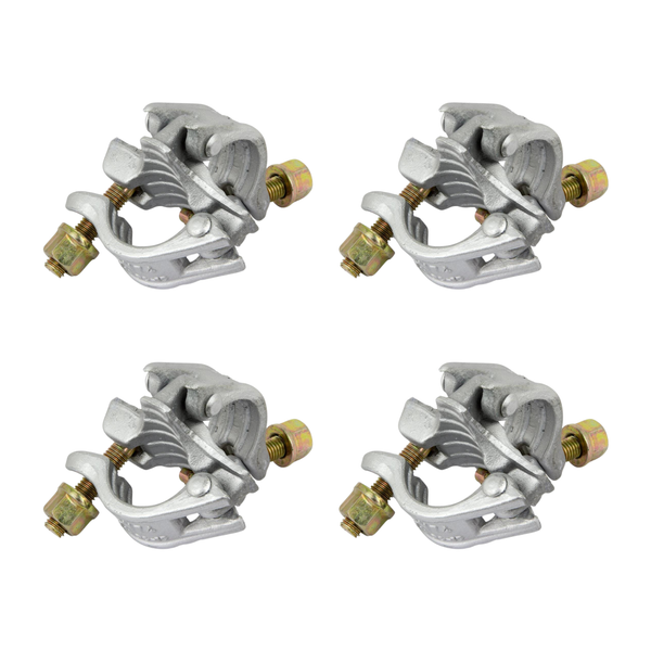 Retvinklede stilladskoblinger 48x48 mm – pakke med 4