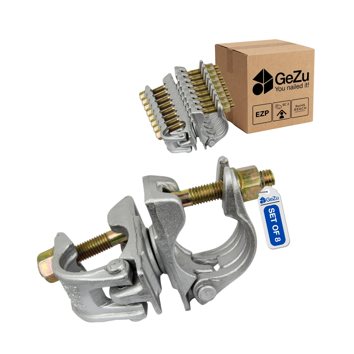 Scaffold swivel coupler - 48 x 48 mm Lightweight - Gezu Impex