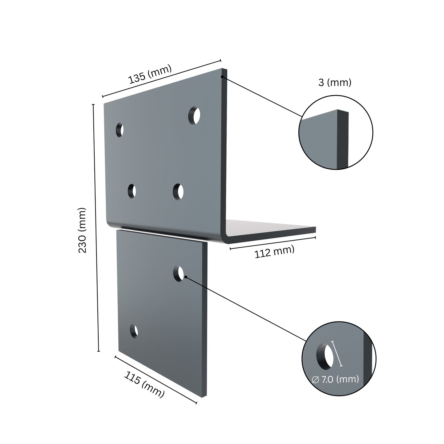 Wood Connector T Piece