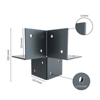 Pergola 3 Way Corner Bracket