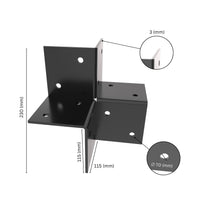 Pergola 3 Way Corner Bracket