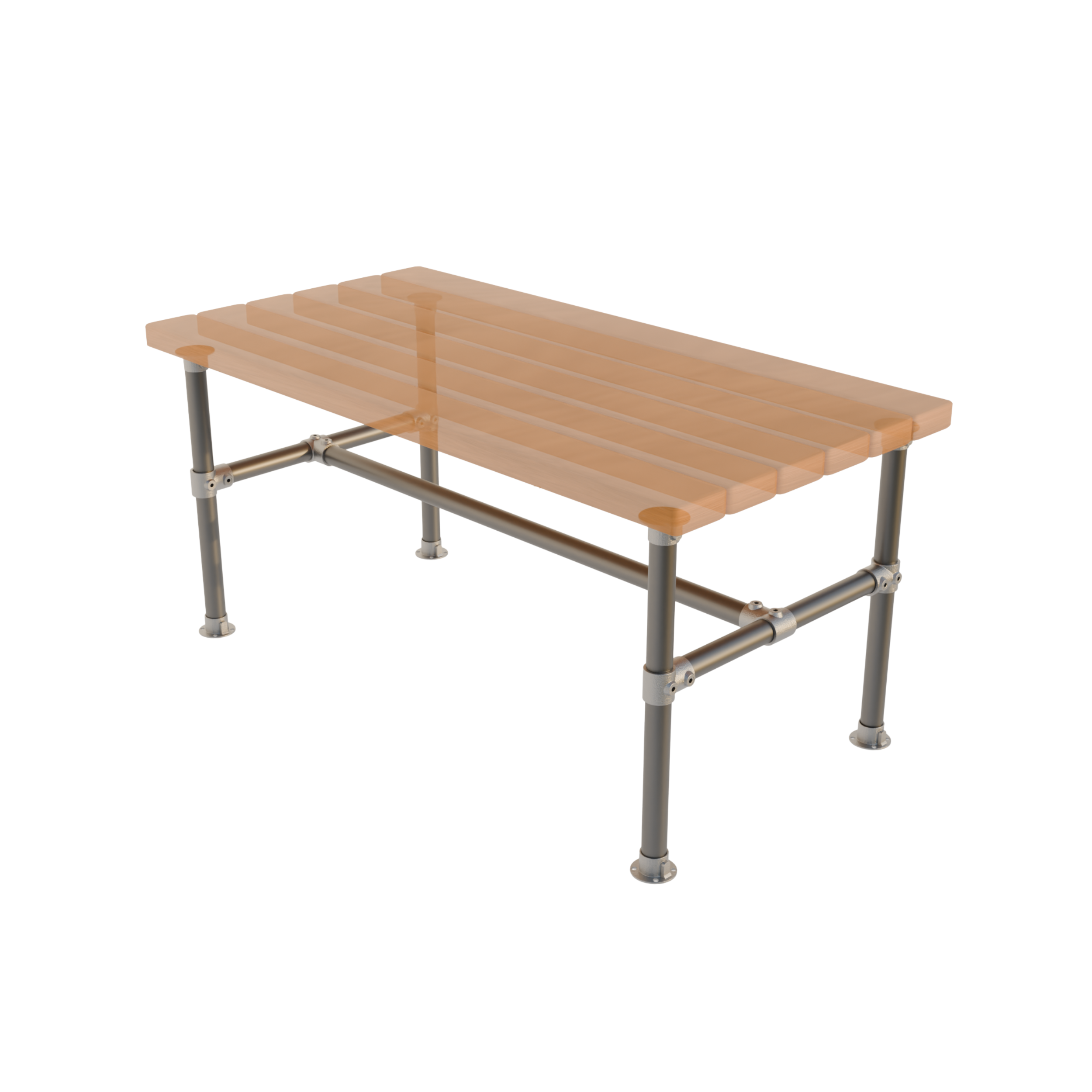 Table Frame Kit – Ø42 mm, Galvanised Steel