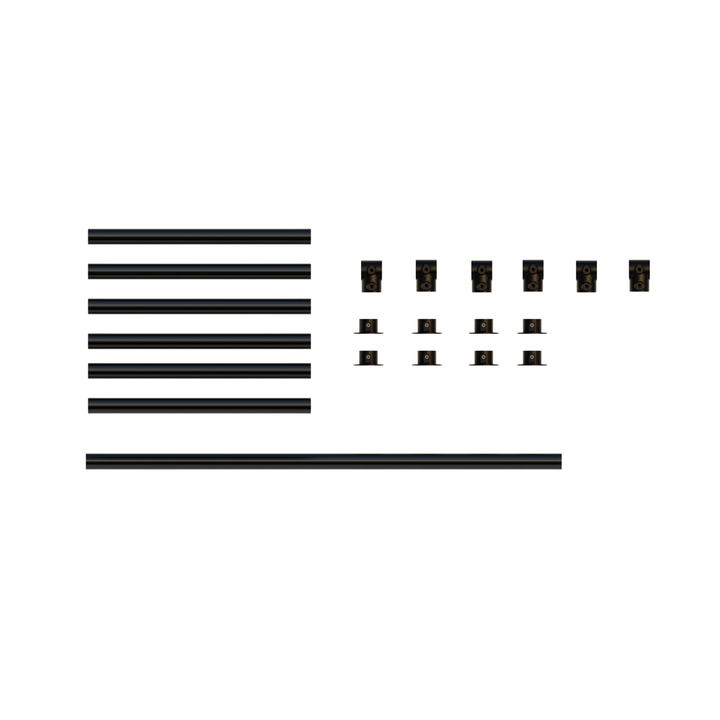 Table Frame Kit – Ø27 mm, Black Powder Coated Steel