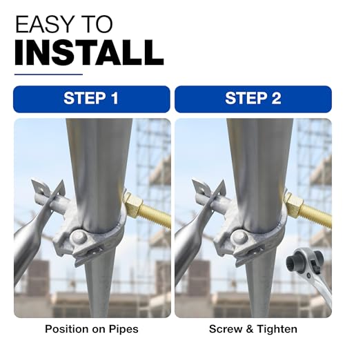 Scaffold Half Coupler with Brace Pin | Scaffolding Clamp