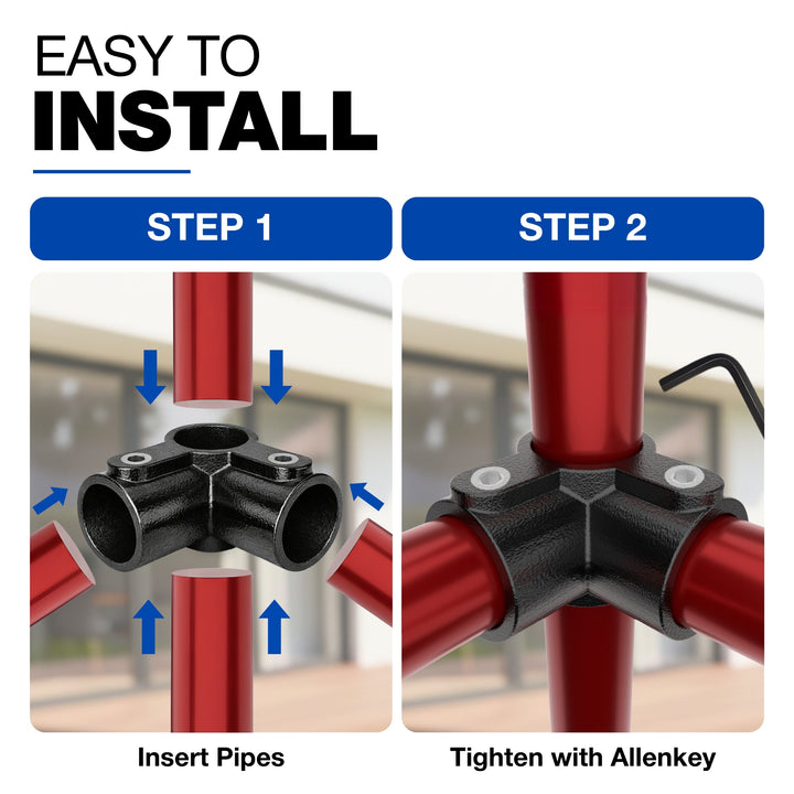 3 Way Mid Rail Corner Clamp