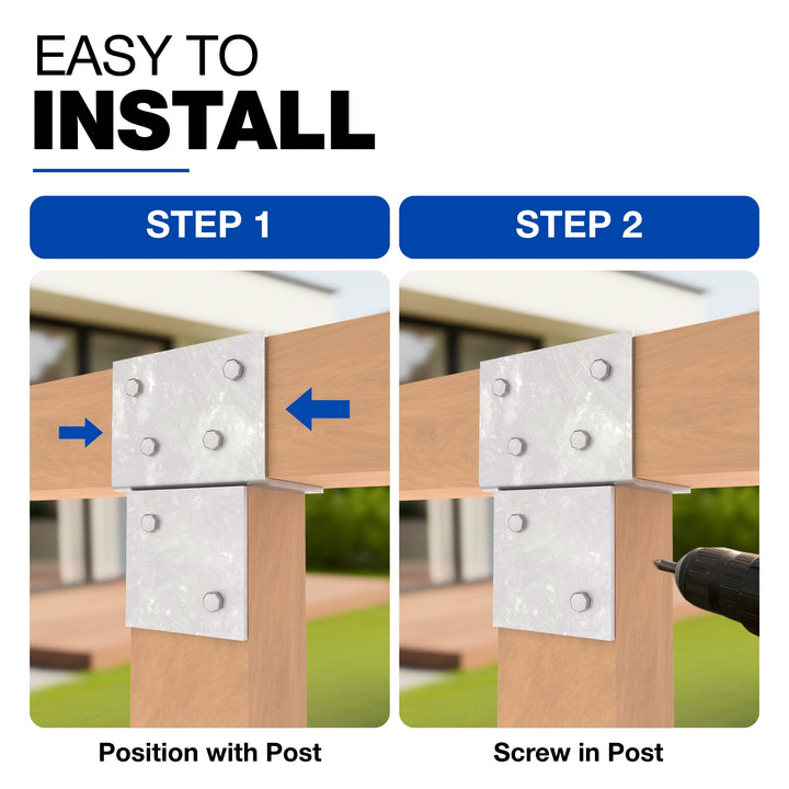 T-Piece Pergola Bracket | Post Connectors