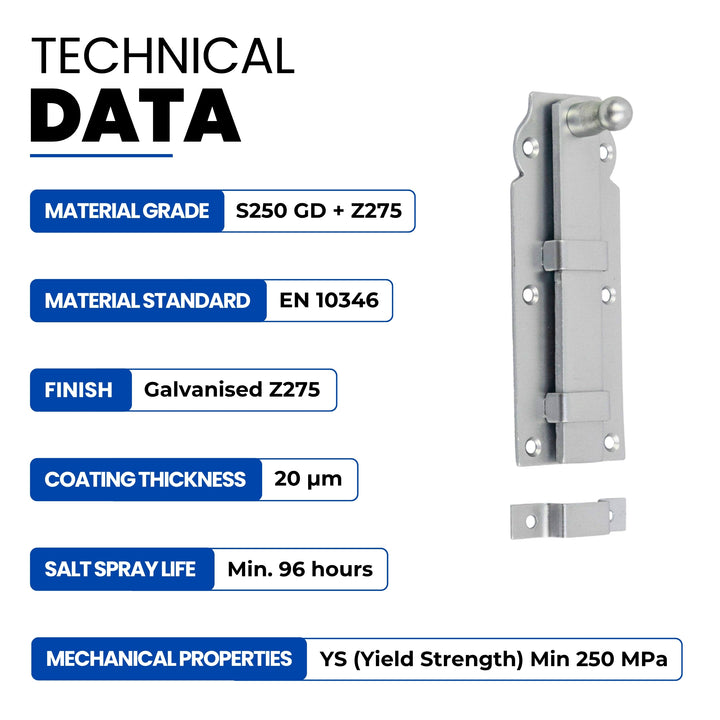 Slide bolt latch