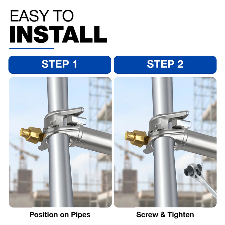 Scaffolding double end guardrail