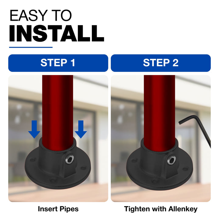 Wall Plate Tube Clamp