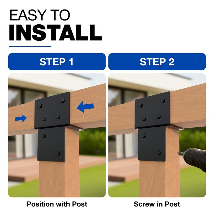 T-Piece Pergola Bracket | Post Connectors