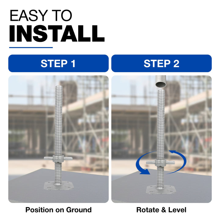 Adjustable Scaffold Base Screw Jack Bundle