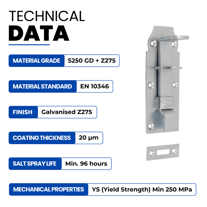 Slide bolt latch