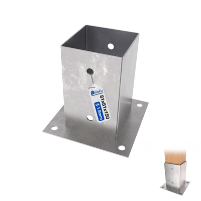 Square Bolt Down Post Support Base | Post Shoe