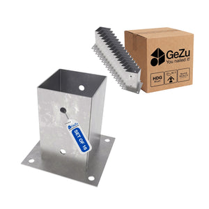 Square bolt down post support base bundle - detail view 3