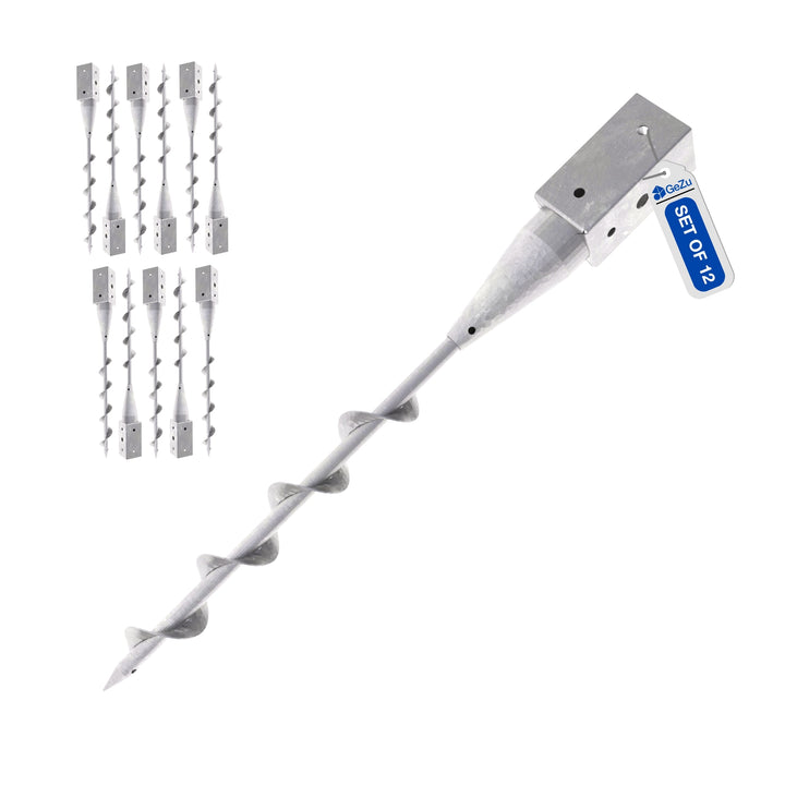 Ground Screw Post Anchor Bundle