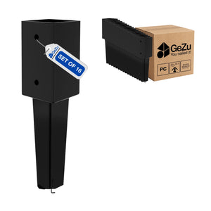 Fence post brackets for concrete - 71 x 71 x 350 mm - Gezu Impex