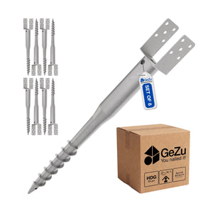Ground screw - 102 x 102 x 865 mm - Gezu Impex
