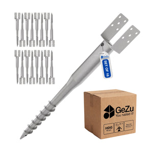 Ground screw - 102 x 102 x 865 mm - Gezu Impex