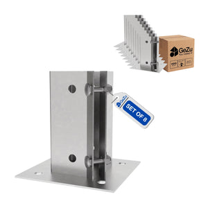 Square bolt down post support - 75 x 75 mm - Gezu Impex