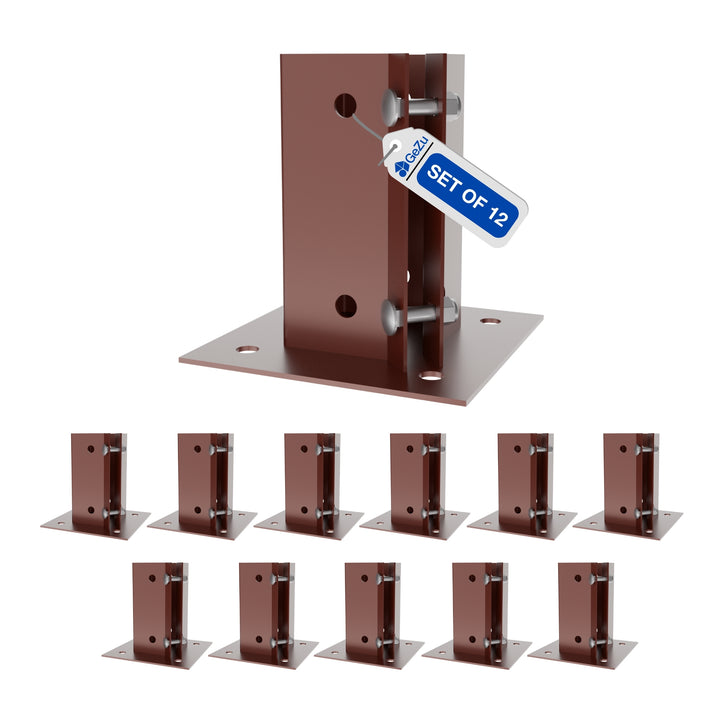 Swift Clamp Bolt Down Post Support Base | Post Shoe Bundle