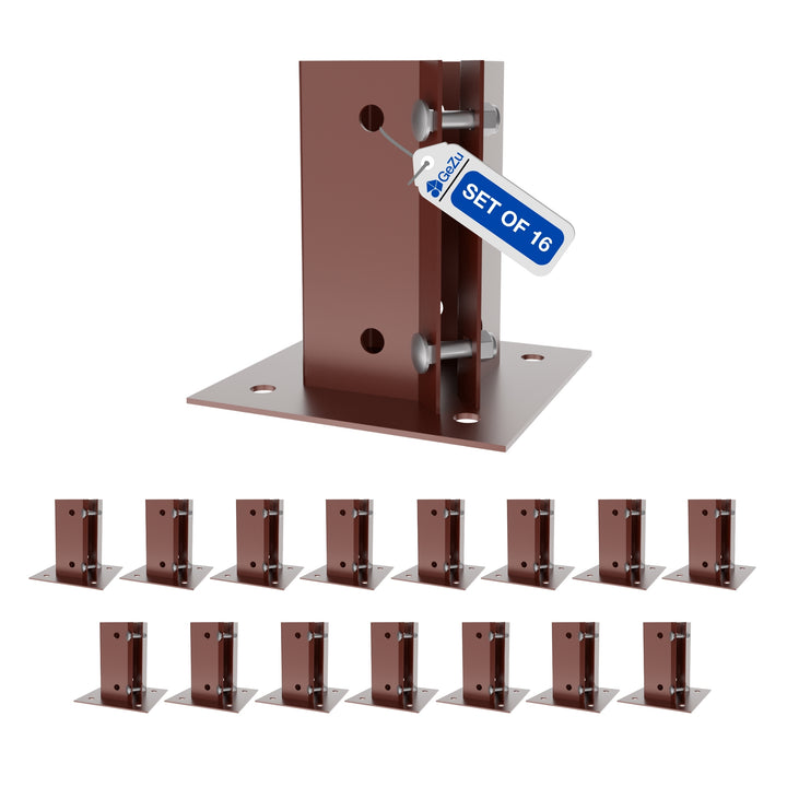 Swift Clamp Bolt Down Post Support Base | Post Shoe Bundle