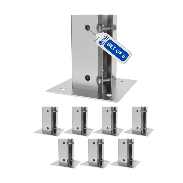 Swift Clamp Bolt Down Post Support Base | Post Shoe Bundle
