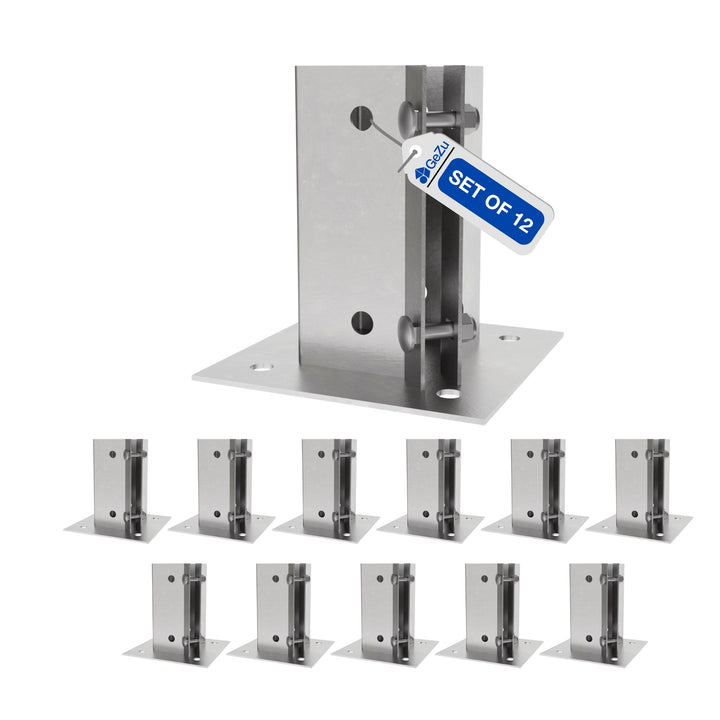 Swift Clamp Bolt Down Post Support Base | Post Shoe Bundle
