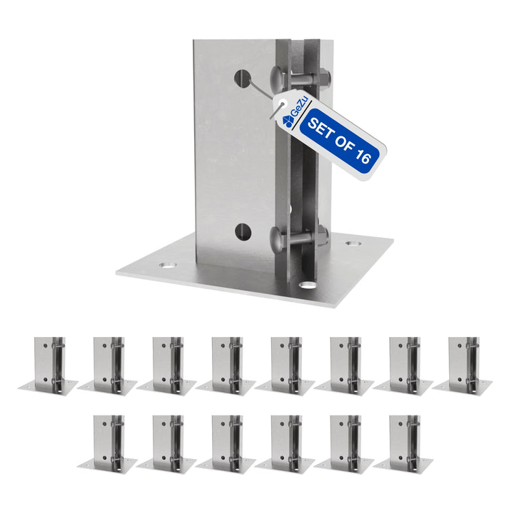 Swift Clamp Bolt Down Post Support Base | Post Shoe Bundle
