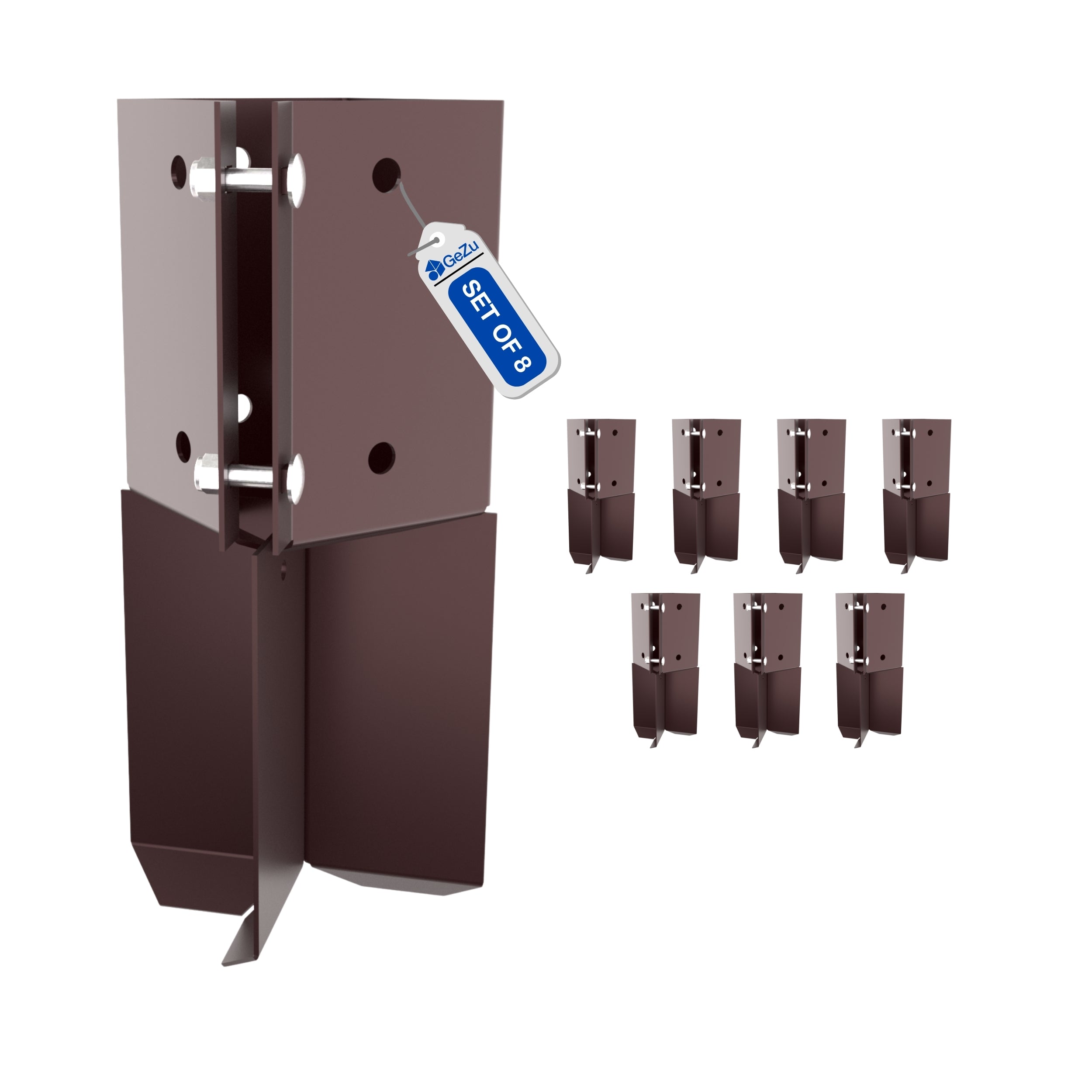 Swift Clamp Concrete In Post Support | Metpost Bundle