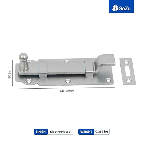Cranked sliding bolt